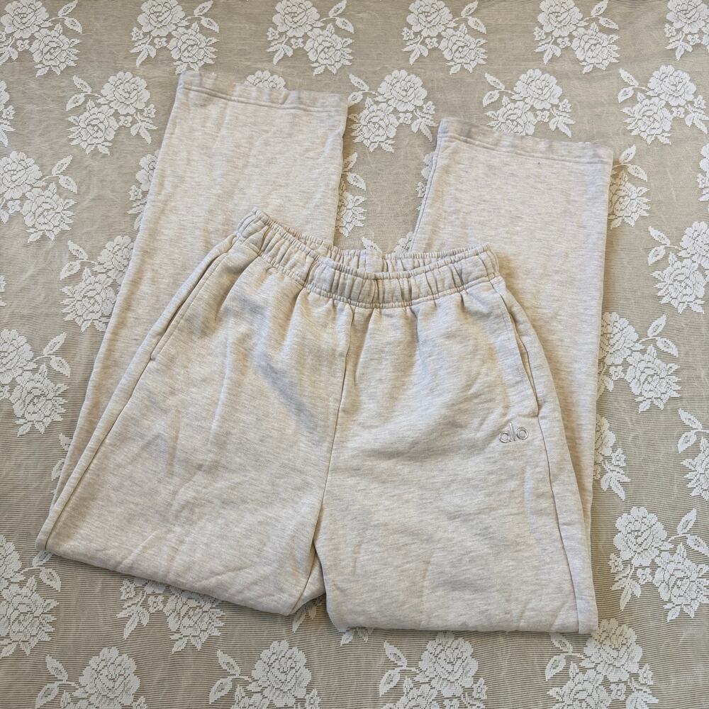 Alo Yoga Cream Wide Leg Sweatpants Women’s S